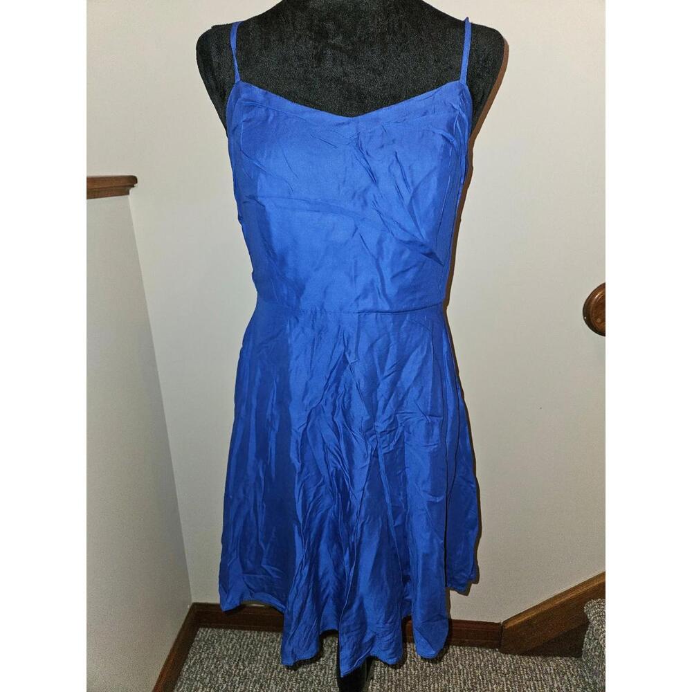Old Navy Dress color blue, sleeveless, Medium Petite
